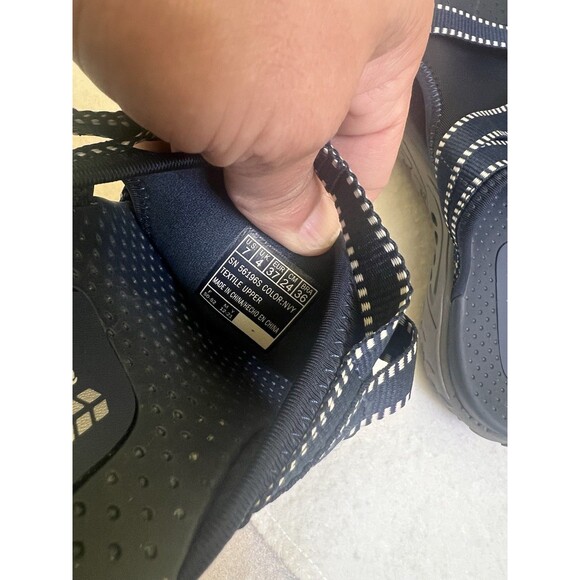 NWOB SKECHERS Outdoor Lifestyle Ladies Perfect Planning Slide Reggae Navy Size 7 - Picture 6 of 7